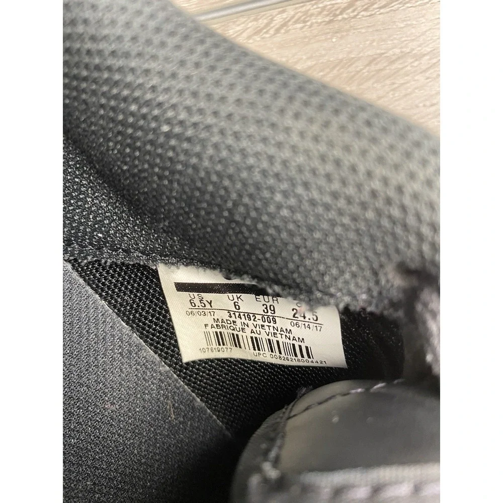 Nike Air Force 1 Low Triple Black Womens 8 6.5Y Sneakers 314192-009 AF1‎